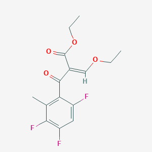 2-(2-Methyl-3,4,6-trifluorobenzoyl)-3-ethoxyacrylic Acid Ethyl Ester