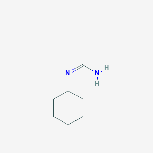 (1Z)-N'-Cyclohexyl-2,2-dimethylpropanimidamide