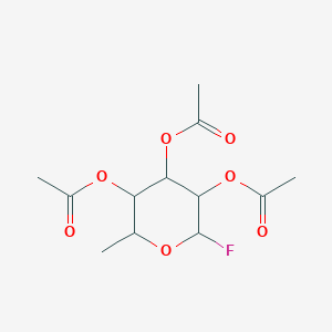 molecular formula C12H17FO7 B13442788 2,3,4-Tri-O-acetyl-alpha-L-fucopyranosyl fluoride 