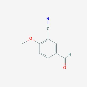 molecular formula C9H7NO2 B1344284 5-Formyl-2-methoxybenzonitrile CAS No. 21962-50-5
