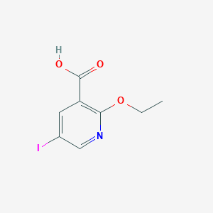 B1344298 2-Ethoxy-5-iodonicotinic acid CAS No. 335078-07-4
