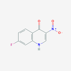 molecular formula C9H5FN2O3 B1344299 7-氟-4-羟基-3-硝基喹啉 CAS No. 256923-33-8