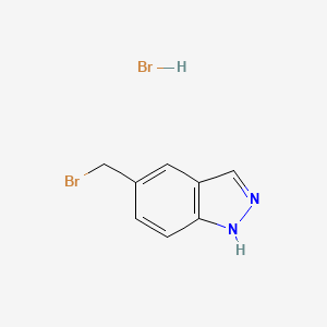 molecular formula C8H8Br2N2 B1344303 5-(溴甲基)-1H-吲唑氢溴酸盐 CAS No. 192369-93-0