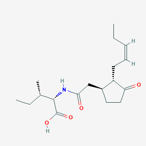 molecular formula C18H29NO4 B13443070 N-[(+)-Jasmonoyl]-(L)-isoleucine 