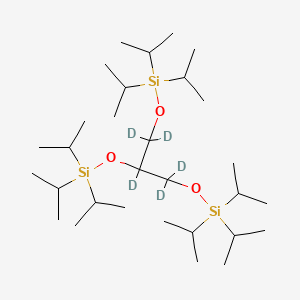 molecular formula C30H68O3Si3 B13443095 1,2,3-O-Tris(triisopropyl) Glycerol-d5 