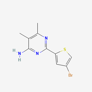 2-(4-Bromothiophen-2-yl)-5,6-dimethylpyrimidin-4-amine