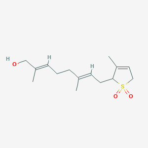 (2E,6E)-2,6-dimethyl-8-(3-methyl-1,1-dioxo-2,5-dihydrothiophen-2-yl)octa-2,6-dien-1-ol