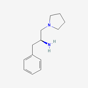 B1344328 (S)-2-Phenyl-1-pyrrolidin-1-ylmethyl-ethylamine CAS No. 200267-75-0
