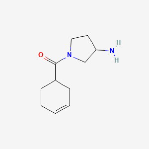 molecular formula C11H18N2O B13443301 (3-Aminopyrrolidin-1-yl)(cyclohex-3-en-1-yl)methanone 