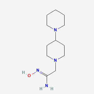 molecular formula C12H24N4O B13443306 2-([1,4'-Bipiperidin]-1'-yl)-N-hydroxyacetimidamide 