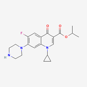 molecular formula C20H24FN3O3 B13443314 Ciprofloxacin Isopropyl Ester 