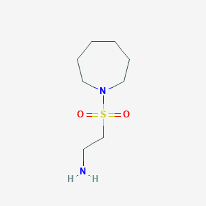 molecular formula C8H18N2O2S B1344332 2-(氮杂环戊-1-基磺酰基)乙胺 CAS No. 926211-37-2