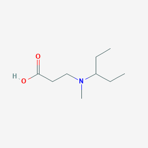 molecular formula C9H19NO2 B13443328 N-(1-Ethylpropyl)-N-methyl-beta-alanine 