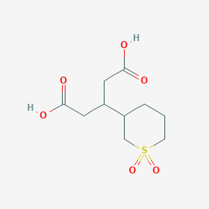 molecular formula C10H16O6S B13443339 Cycloxydim-sulfone-glutaric acid CAS No. 119725-81-4