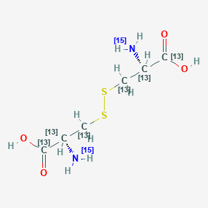 molecular formula C6H12N2O4S2 B13443347 l-Cystine-13C6,15N2 