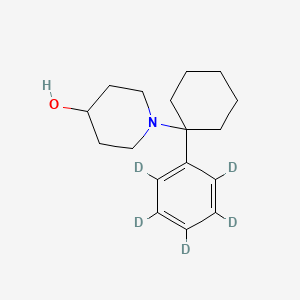 molecular formula C17H25NO B13443376 4-Hydroxy Phencyclidine-d5 