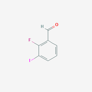 molecular formula C7H4FIO B1344340 2-Fluoro-3-iodobenzaldehyde CAS No. 146137-83-9