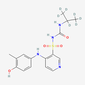 molecular formula C16H20N4O4S B13443414 4'-Hydroxy Torsemide-d7 