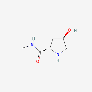 molecular formula C6H12N2O2 B13443480 (2S,4R)-4-hydroxy-N-methylpyrrolidine-2-carboxamide 