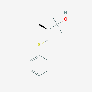 molecular formula C12H18OS B13443491 (S)-2,3-Dimethyl-4-(phenylthio)-2-butanol 