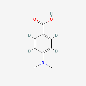 molecular formula C9H11NO2 B13443556 2,3,5,6-Tetradeuterio-4-(dimethylamino)benzoic acid 