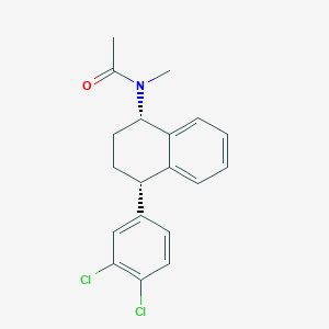 molecular formula C19H19Cl2NO B13443584 Sertraline-N-methylacetamide 