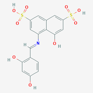 molecular formula C17H13NO9S2 B13443589 Azomethine HR 