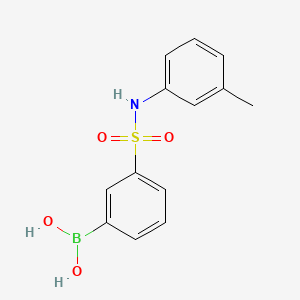 molecular formula C13H14BNO4S B13443591 (3-(N-(m-Tolyl)sulfamoyl)phenyl)boronic acid CAS No. 1449144-56-2