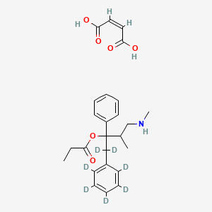 molecular formula C25H31NO6 B13443602 Nor Propoxyphene-d7 Maleate Salt 