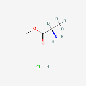 molecular formula C4H10ClNO2 B13443617 methyl (2S)-2-amino-2,3,3,3-tetradeuteriopropanoate;hydrochloride 