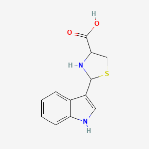 molecular formula C12H12N2O2S B1344362 2-(1H-indol-3-yl)thiazolidine-4-carboxylic acid CAS No. 1182224-95-8