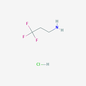 molecular formula C3H7ClF3N B1344367 3,3,3-三氟丙-1-胺盐酸盐 CAS No. 2968-33-4