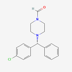 4-[(R)-(4-Chlorophenyl)phenylmethyl]-1-piperazinecarboxaldehyde