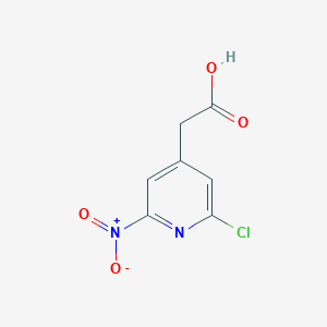 (2-Chloro-6-nitropyridin-4-YL)acetic acid