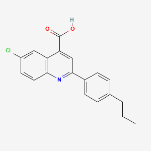 molecular formula C19H16ClNO2 B1344378 6-氯-2-(4-丙基苯基)喹啉-4-甲酸 CAS No. 932886-69-6