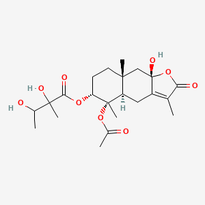 [(4aR,5S,6R,8aR,9aS)-5-acetyloxy-9a-hydroxy-3,5,8a-trimethyl-2-oxo-4,4a,6,7,8,9-hexahydrobenzo[f][1]benzofuran-6-yl] 2,3-dihydroxy-2-methylbutanoate