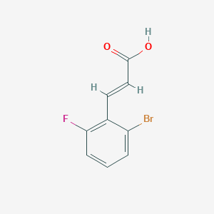 (E)-3-(2-Bromo-6-fluorophenyl)acrylic acid