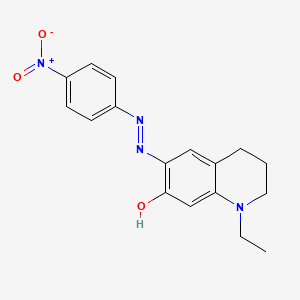 1-Ethyl-1,2,3,4-tetrahydro-6-[2-(4-nitrophenyl)diazenyl]-7-quinolinol