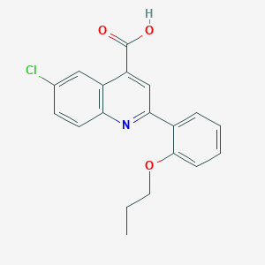 B1344381 6-Chloro-2-(2-propoxyphenyl)quinoline-4-carboxylic acid CAS No. 932929-02-7