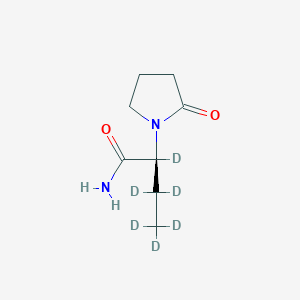 1-Pyrrolidineacetamide-a-d, a-(ethyl-1,1,2,2,2-d5)-2-oxo-, (aS)-; Levetiracetam-D6