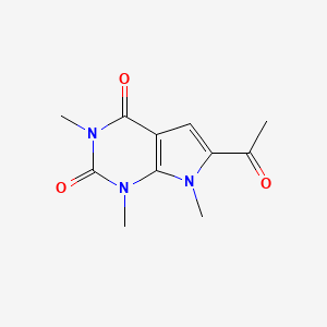 6-acetyl-1,3,7-trimethyl-1H,2H,3H,4H,7H-pyrrolo[2,3-d]pyrimidine-2,4-dione