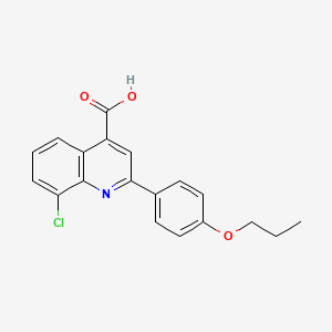 molecular formula C19H16ClNO3 B1344382 8-氯-2-(4-丙氧基苯基)喹啉-4-羧酸 CAS No. 862713-29-9