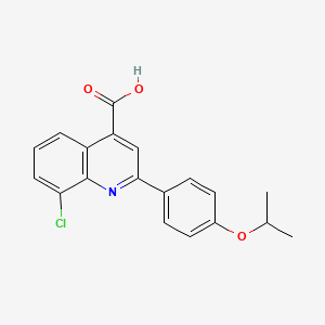 B1344384 8-Chloro-2-(4-isopropoxyphenyl)quinoline-4-carboxylic acid CAS No. 862713-34-6