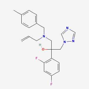 2-(2,4-Difluorophenyl)-1-{[(4-methylphenyl)methyl](prop-2-en-1-yl)amino}-3-(1H-1,2,4-triazol-1-yl)propan-2-ol