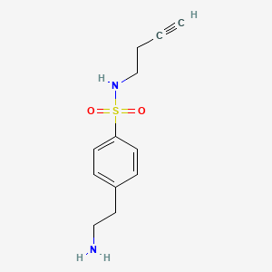 4-(2-aminoethyl)-N-(but-3-yn-1-yl)benzene-1-sulfonamide