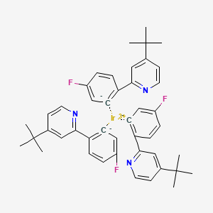 4-tert-butyl-2-(4-fluorobenzene-6-id-1-yl)pyridine;iridium(3+)