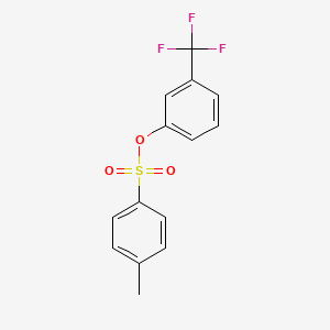 molecular formula C14H11F3O3S B13443941 1-(Tosyloxy)-3-(trifluoromethyl)benzene 