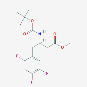 3-Tert-butoxycarbonylamino-4-(2,4,5-trifluorophenyl)butanoic acid methyl ester