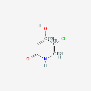 molecular formula C5H4ClNO2 B13444100 Gimeracil-13C3 