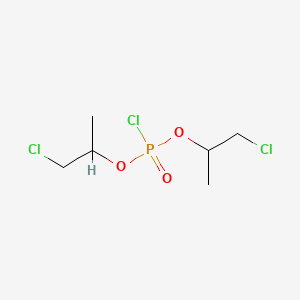 molecular formula C6H12Cl3O3P B13444115 Phosphorochloridic acid, bis(2-chloro-1-methylethyl) ester 